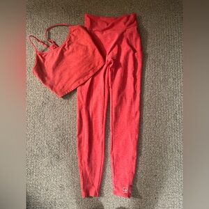 Bombshell Sportswear Coral Curves Leggings & Sports Bra